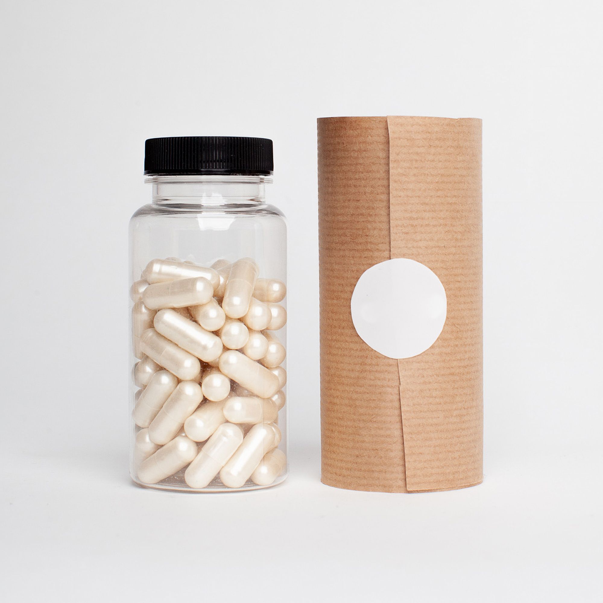 Fat burner supplement capsule bottle